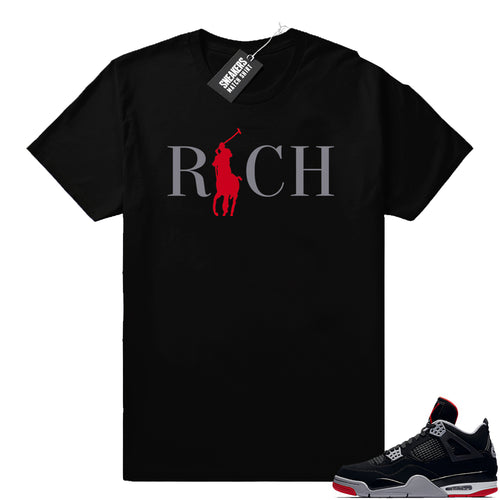 Air Jordan sneaker tees Bred 4s  Jordan Match Clothing Shop