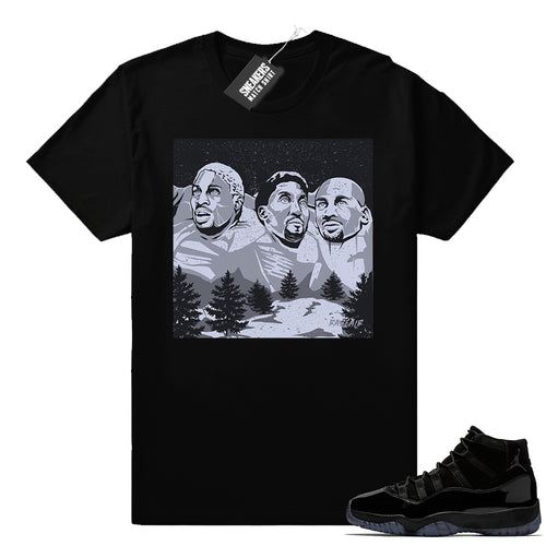 All Black Jordan 11 shirt - Sneaker Tee Clothing