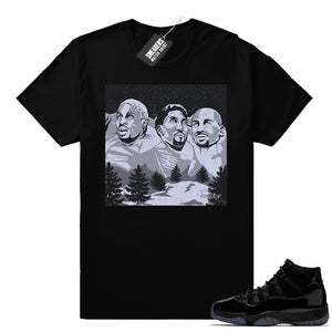 All Black Jordan 11 shirt - Sneaker Tee Clothing