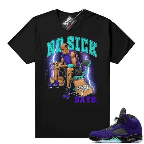 Alternate Grape 5s Sneaker Tee  Sneaker Tee_2