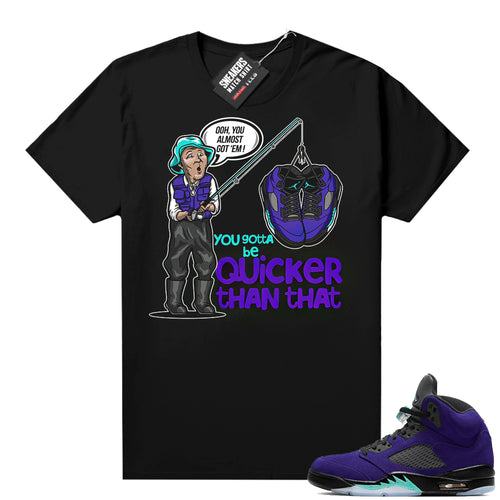 Alternate Grape 5s match shirts  Sneaker Tee