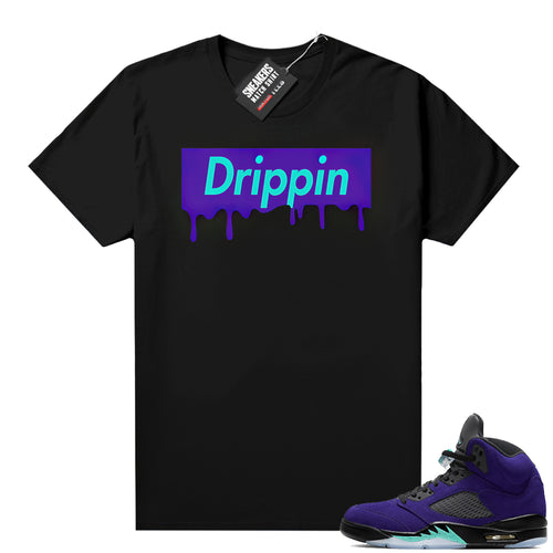 Alternate Grape 5s matching sneaker tees  Sneaker Tee