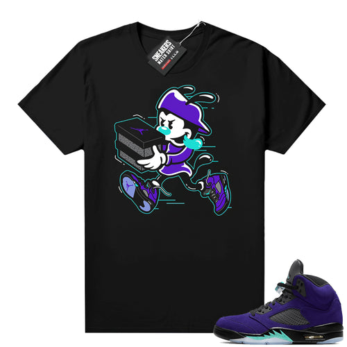 Alternate Grape 5s shirt to match  Sneaker Tee