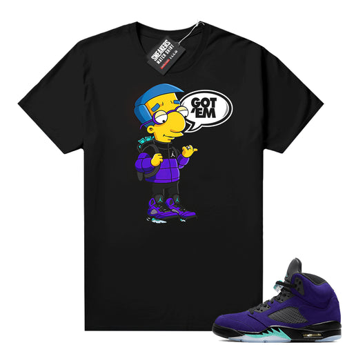 Alternate Grape 5s sneaker fits  Sneaker Tee