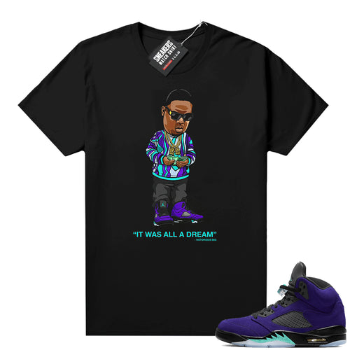 Alternate Grape 5s sneaker shirts  Sneaker Tee