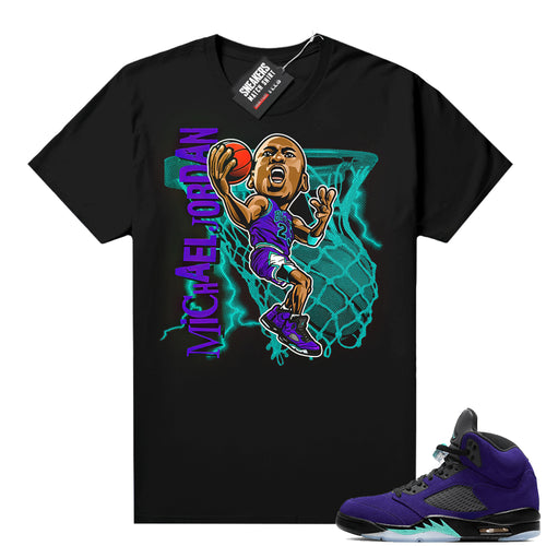 Alternate Grape Jordan matching shirt  Sneaker Tee