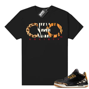Animal Instinct 3s shirt black CEO Society  Jordan Match Tees