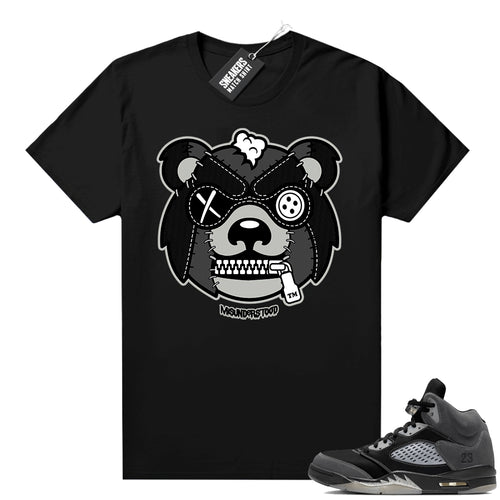 Anthracite 5s matching shirt black Misunderstood Grizzly  Anthracite Sneaker tee