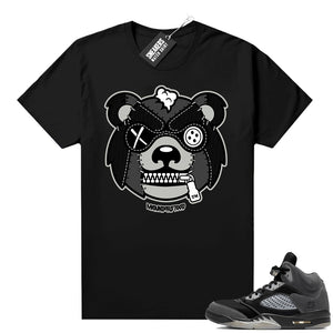 Anthracite 5s matching shirt black Misunderstood Grizzly  Anthracite Sneaker tee