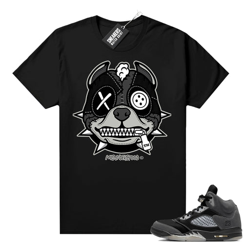 Anthracite 5s shirt black Misunderstood Pitbull  Anthracite Sneaker tee