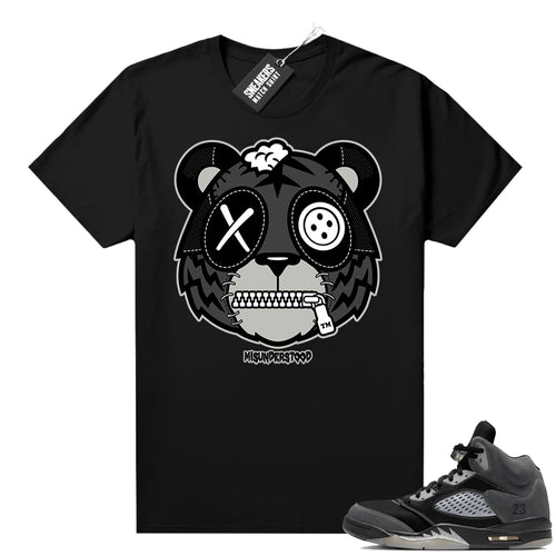 Anthracite 5s shirt to match black Misunderstood Tiger  Anthracite Sneaker tee