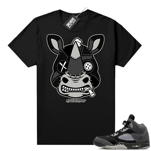Anthracite 5s sneaker shirt black Misunderstood Rhino  Anthracite Sneaker tee