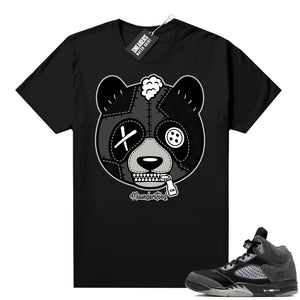 Anthracite 5s sneaker tee black Misunderstood Panda  Anthracite Sneaker tee