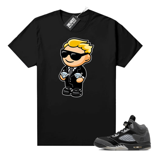 Anthracite Jordan retro 5 shirts black Diamond Hands Avatar  Anthracite Sneaker tee