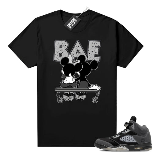 Anthracite Jordan retro 5 shirts black Sneaker Bae  Anthracite Sneaker tee