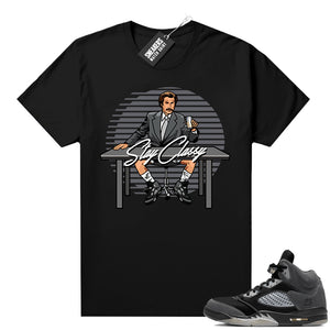 Anthracite Jordan retro 5 shirts black Stay Classy  Anthracite Sneaker tee
