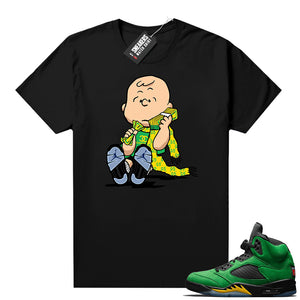 Apple Green 5 Jordan match tees  Sneaker Tee
