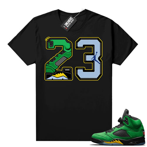 Apple Green 5s shirt outfit  Sneaker Tee