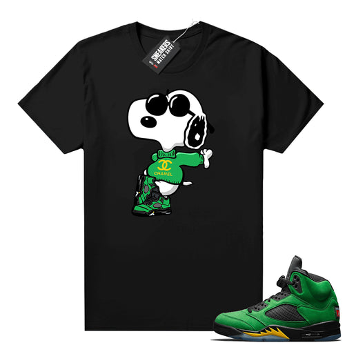 Apple Green Jordan 5 shirts  Sneaker Tee