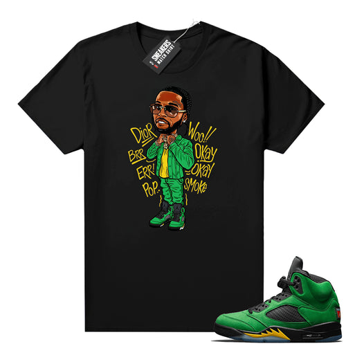 Apple Green Jordan match shirts  Sneaker Tee_1