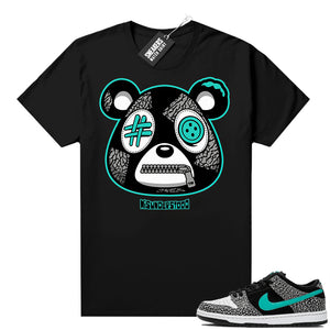 Atmos Elephant Nike SB Dunk Low Sneaker Tee Black Misunderstood Bear