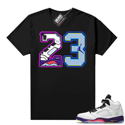Bel Air 5s Alternate Ghost Green 23  Sneaker Tee