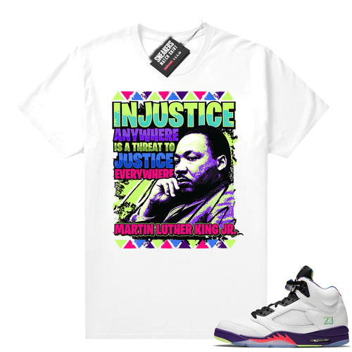 Bel Air 5s Alternate shirts MLK Justice  Sneaker Tee