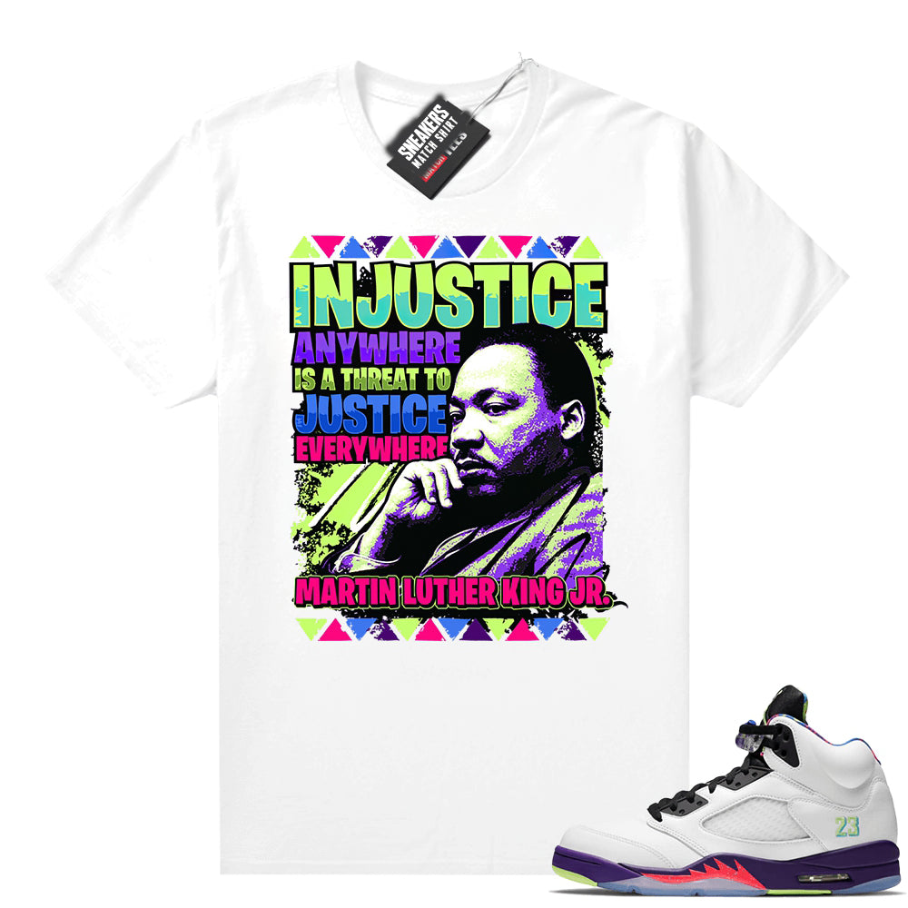 Bel Air 5s Alternate shirts MLK Justice  Sneaker Tee