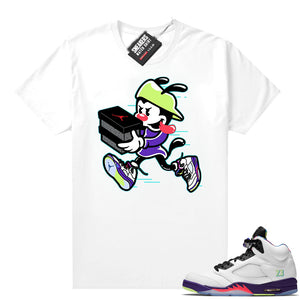 Bel Air 5s Alternate shirts White Double Up  Sneaker Tee