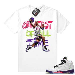 Bel Air 5s Alternate shirts White Greatest Of All Time V1