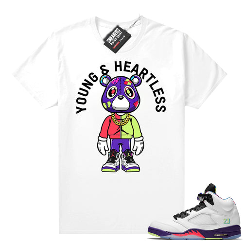 Bel Air 5s Alternate shirts White Heartless Bear Too
