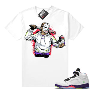 Bel Air 5s Alternate shirts White Jason  Sneaker Tee